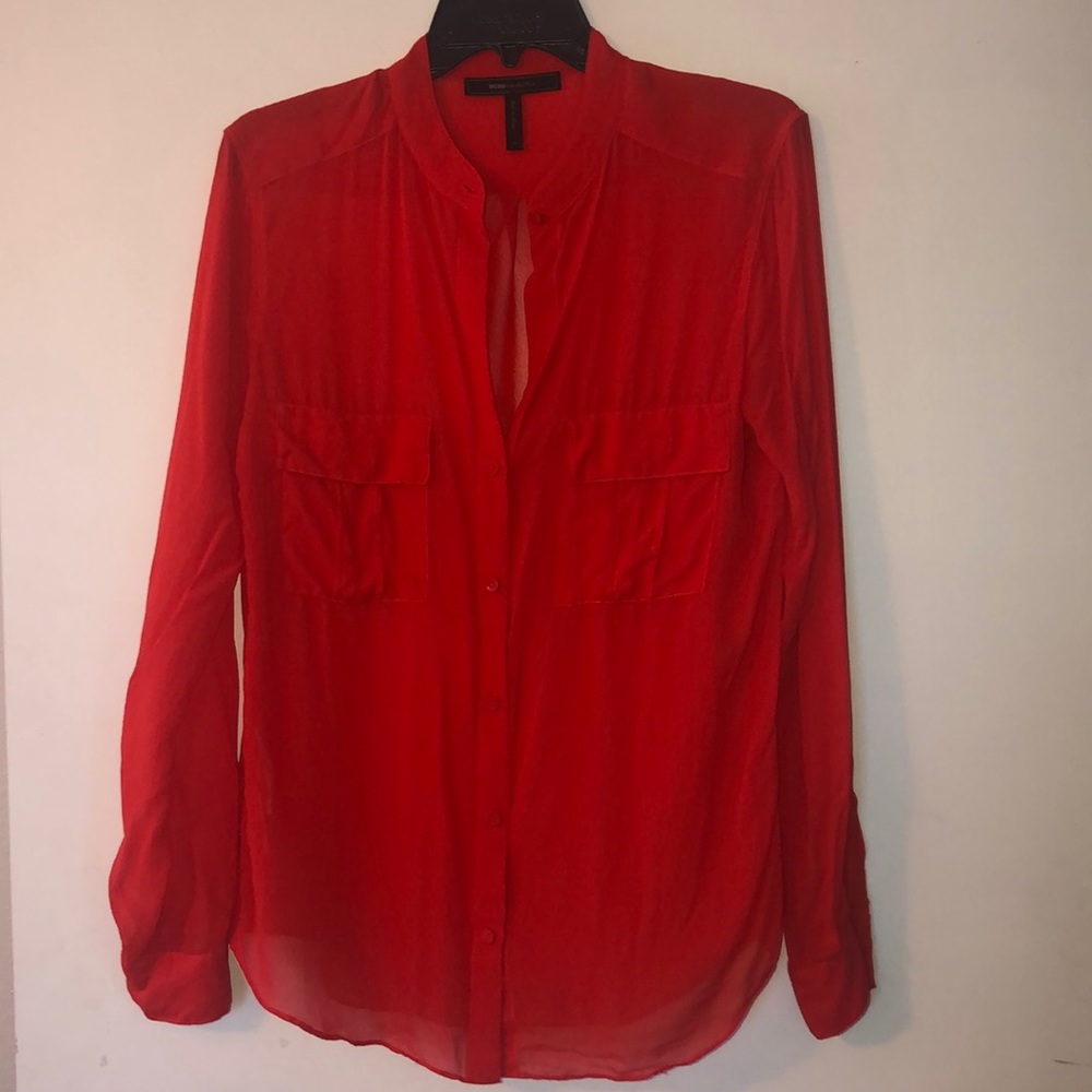 🌟BCBG MAXAZRIA BUTTON UP TOP🌟